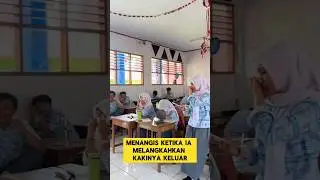 momen sedih ketika murid pamit pindah sekolah buk guru menangis ‼️ 