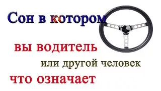 Вам приснился сон в котором вы водитель или другой человек, что он означает