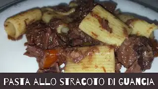 pasta allo stracotto di guancia di manzo al barolo dalla marinatura alla cottura della guancia