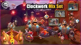 DOTA 2 Clockwerk Immortal Mix Set Rabid Watchcog + Eternal Machine Head + Paraflare Cannon