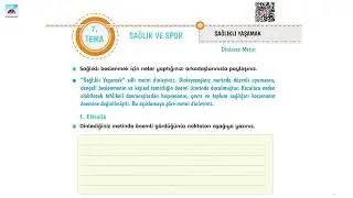 Sağlıklı Yaşamak | 4. Sınıf - Tuna Matbaacılık - Türkçe Dinleme Metinleri
