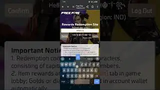 TODAY FREE FIRE REDEEM CODE SITE FF REDEEM CODE #freefireredeemcodetoday #youtubeshorts
