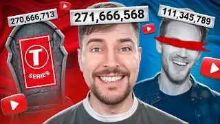 МИСТЕР БИСТ СТАЛ ТОП-1 НА ЮТУБЕ - ПОБЕДА НАД Т-СЕРИЕС / MrBeast против T-Series