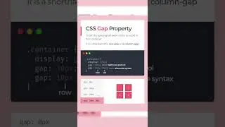 Css Gap Property | #htmlcsswebsite #webdevelopment #webdesign #shorts #short #short