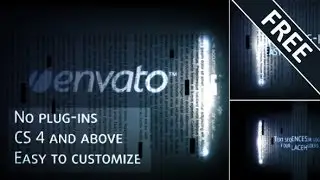 FREE Scanning Title Reveal After Effects Template