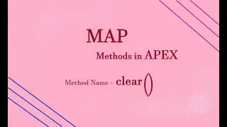 Clear() method implementation of Map class in Apex Salesforce