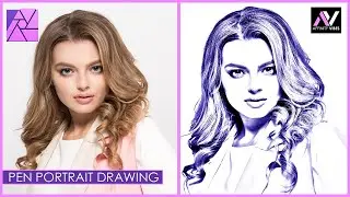 How to Create Pen Drawing Effect In Affinity Photo || Affinity Photo Tutorial || Pen Sketch