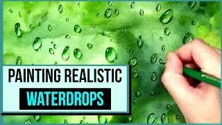 How To Paint Waterdrops | Easy Watercolour Painting Tutorial Step by Step
