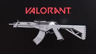 Valorant Prime Vandal (Blender 3d Model TimeLapse) Pt. 1
