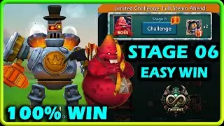 Lords Mobile Limited Challenge Full Steam Ahead Stage 6 Perfect Guide | Steambot Stage 6 Easy Win