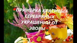 🌹ПРИМЕРКА КРАСИВЫХ СЕРЕБРЯНЫХ УКРАШЕНИЙ ОТ ЭВОРЫ🌹