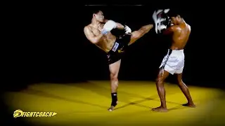 Muay Thai/MMA Striking Combo: Jab - Right High Kick - Left High Kick