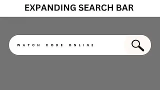 Expanding Search Bar Hover Effects || watch code online