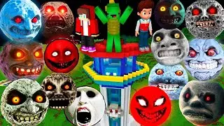 I FOUND 100 LUNAR MOONS IN MINECRAFT | MINECRAFT HORROR |