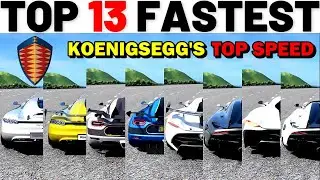 TOP 13 FASTEST KOENIGSEGG'S - ASSETTO CORSA | ACCELERATION BATTLE