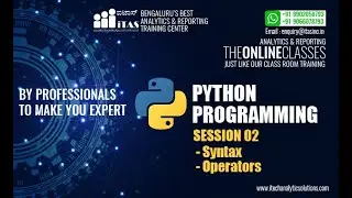 Session 02 | Python Programming | Syntax, Operators