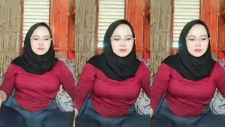 Bunda jilbab cantik live siang di bulan puasa