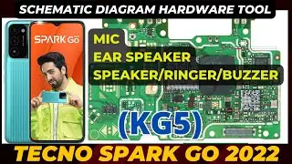 tecno spark go 2022 KG5 Speaker / Buzzer / Ringer and Mic problem solution Schematic Diagram | DMR