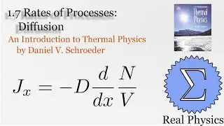 1.7 Rates of Processes: Diffusion (Thermal Physics) (Schroeder)