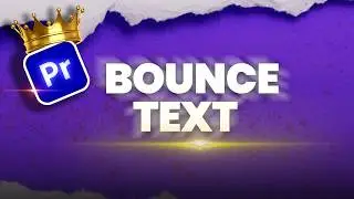 How to Create Text Bounce Effect in Premiere Pro