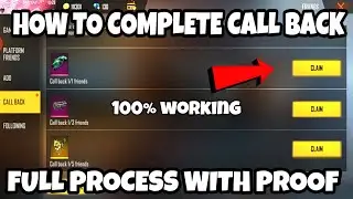 HOW TO COMPLETE CALL BACK EVENT IN FREE FIRE || FREE FIRE CALL BACK EVENT FULL DETAILS