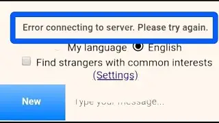 How To Fix Omegle Error Connecting To Server. Please Try Again Problem Solved in Omegle.com