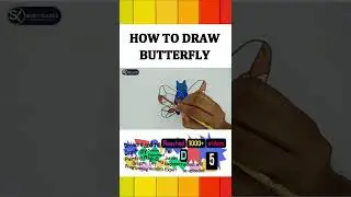 How to draw Butterfly || schoolx360 