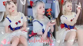 Will you be my prince in this Valentine's Day? ❤️ Snow White loli cosplay video❤️