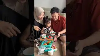 Unboxing mainan kitchen set requestan nya aileen