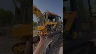 11 channel rc excavator damaged by real excavator 