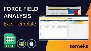 Force Field Analysis | Excel Template | Lewin's Model