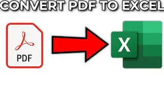 How To Convert PDF to EXCEL (XLSX,XLS) For FREE in 2024