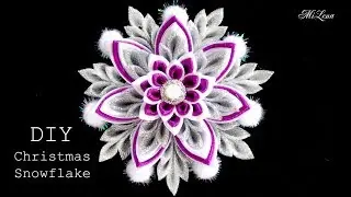 DIY Kanzashi Christmas Snowflake