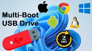 How to Create a Multi Boot USB Drive with Ventoy -  Step by Step Tutorial 2024