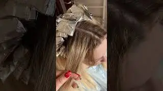 Окрашивание в технике вуальное мелирование