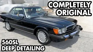 Amazing R107 Mercedes 560SL Detailing | Paint Correction | Dry Ice Cleaning