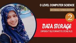 Data Storage - Different Files are stored in Different File Formats