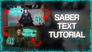 Saber Text Tutorial | After Efects