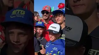 The #MiniGP Spain riders meet Marquez, Bagnaia, Acosta and many more #MotoGP stars in Aragon 🏁