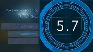 After Effects, Creating A HUD Countdown with Shape Layers