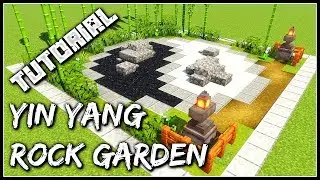 How To Build A Yin Yang Rock Garden | Minecraft Tutorial