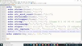 PHP | What is String ? | Various String Functions in PHP