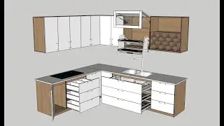 How to Design Kitchen Cabinet Manufacturing in 30 Minutes Sketchup Dynamic