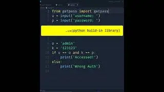 Python - Hide Password in input 