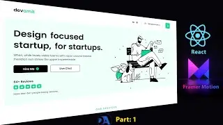 Animated Landing Page using Framer Motion & React | Smooth Scrolling Using React and Framer Motion