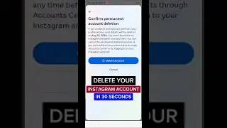 How to delete Instagram account permanently #instagramaccountdelete