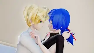 MMD Miraculous Anime kiss scene