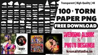 🔥 Torn Paper Effect PNGs for Photoshop | Free Download | Album Design Trick 2025