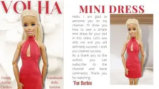 How To Make MINI DRESS for Barbie