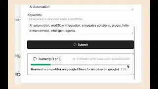 Cykel Workflow: Generate a Company Competitor Analysis Summary